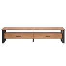 Rack para TV Até 75 Polegadas 2 Gavetas 220cm Industrial Freijó/Preto - Dalla Costa