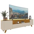Rack para Tv até 75 Polegadas 2 Portas 2 Gavetas Infinity Off White 230cm Rack para Tv até 75 Polegadas 2 Portas 2 Gavetas Infinity Off White 230cm