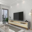 Rack para Tv até 75 Polegadas 3 Gavetas Led Pés Requinte Gelius