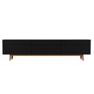 Rack para TV até 75 Polegadas 3 Gavetas Mazza Preto