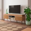 Rack Para Tv Até 75 Polegadas Artely Lumina Cor Cinamomo com Off White