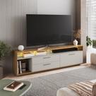 Rack para TV até 75 Polegadas com LED 200cm Reims Sala de Estar