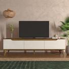 Rack para TV até 75 Polegadas MDF 180cm 2 Portas 1 Gaveta Liverpool Yescasa