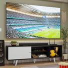 Rack para TV até 80 Polegadas 160cm com Pés Preto/Branco Torino Madesa