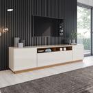 Rack para TV Até 86 Polegadas Domus 3 Portas Cinamomo/Off White - Henn