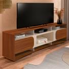 Rack para TV Até 86 Polegadas Seleto 2 Portas Cedro/Off White - Pnr Móveis