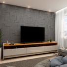 Rack para TV até 90 Polegadas com Rodízios 3 Gavetas 3 Nichos Sublime 220cm 100% MDF