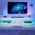 Rack para TV Bestier 170 cm para TVs de até 75" com armazenamento e LED