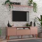 Rack para TV com Prateleira 150cm Retro Mdf Dallas