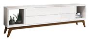 Rack para TV Delux 2.2 Branco - MoveisAqui Rack para TV Delux 2.2 Branco - MoveisAqui