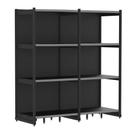 Rack Parede 202 Fit 60 Ate 2 Metros Preto 8 Bandeja Pe Cinza