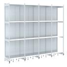 Rack Parede 202 Fit 60 Ate 4 Metros Branco 16 Bandeja Pe Branco