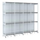 Rack Parede 202 Fit 60 Ate 4 Metros Branco 16 Bandeja Pe Cinza