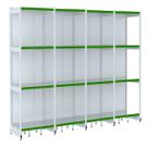 Rack Parede 202 Fit 60 Ate 4 Metros Branco 16 Bandeja Pe Verde