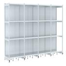 Rack Parede 202 Fit 60 Ate 4 Metros Branco 16 Bandeja Spe