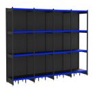 Rack Parede 202 Fit 60 Ate 4 Metros Preto 16 Bandeja Pe Azul