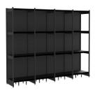 Rack Parede 202 Fit 60 Ate 4 Metros Preto 16 Bandeja Pe Preto