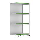 Rack Parede 202 Fit 60 Continuação Branco 90x60 Pe Verde