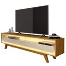 Rack Requinte 172cm para Tv Até 65 Polegadas com Led 2 Gavetas Gelius Cor Naturale Off White