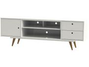 Rack Retro 80 Até 60 Polegadas 1 Porta Branco - Olivar Móveis