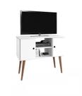 Rack Retro Aparador P/ Tv Até 40" Viena Branco