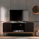 Rack Retro Para TV Até 65 Titan Preto - EDN Móveis Rack Retro Para TV Até 65 Titan Preto - EDN Móveis