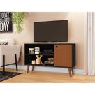 Rack Retrô Way 1 PT Preto e Elmo 108 cm Rack Retrô Way 1 PT Preto e Elmo 108 cm