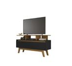 Rack Rubi 1.2 Cinamomo/Preto Fosco Móveis Bechara Rack Rubi 1.2 Cinamomo/Preto Fosco Móveis Bechara