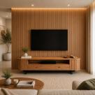 Rack Sala MDF Curvo Para TV 1,80m Nicho e Gaveta Dalla Costa Rack Sala MDF Curvo Para TV 1,80m Nicho e Gaveta Dalla Costa