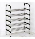 Rack Sapateira Vertical Luxo Aço Inox 5 Prateleiras 15 Pares