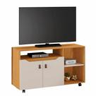 Rack Seleto para TV até 49 Polegadas - Cinamono/Off White- JCM Movelaria Rack Seleto para TV até 49 Polegadas - Cinamono/Off White- JCM Movelaria