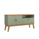 Rack SI Estilo Retrô 1.40m Para TV Até 55'' Polegadas Cor Alecrim / Cinamomo Rack SI Estilo Retrô 1.40m Para TV Até 55'' Polegadas Cor Alecrim / Cinamomo