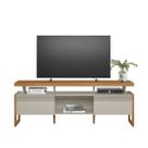 Rack Stella para tv até 70 Polegadas Nature e Off White com 180x0,66 Polegadas EdeCasaMoveis