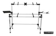 Rack Studio Rs130 Titanium P/ DJ, Estudio, Radio, Produção Musical (Acomoda Mesa de Som, Teclado, Interface de Audio,,,