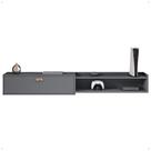 Rack Suspenso 1.8 Estante Home Supremo King Tv Smart 55 60 65 70 Pol. 1 Porta Nicho Puxador Concha Sala Quarto - Cinza - Lojas RPM