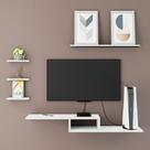 Rack Suspenso 4 Prateleiras Mdf Nichos Organizador Branco Rack Suspenso 4 Prateleiras Mdf Nichos Organizador Branco
