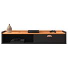 Rack Suspenso Home Decor 1.20 Sala Quarto 1 Porta Nicho - RPM Móveis