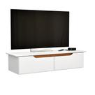 Rack Suspenso Home Estante de Parede Bancada Prateleira Embutida Decoração para Sala Estar ou Quarto Flow 2 Portas