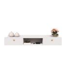 Rack Suspenso Home Para Tv Bancada Flutuante 2 Portas Sala Quarto