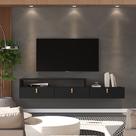 Rack Suspenso Lion 1.2M Home Decorativo Estante TV Pequeno