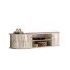 Rack Suspenso Modena 136 cm 2 Portas Cor Calacata Off White - Madetec