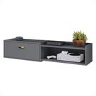 Rack Suspenso Multifuncional Home Parede 1.20 Estante TV 42" Bancada Flutuante México 1 Porta Nicho Sala Quarto Rack Suspenso Multifuncional Home Parede 1.20 Estante TV 42" Bancada Flutuante México 1 Porta Nicho Sala Quarto
