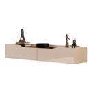 Rack Suspenso Para Painel Ou Tv Até 55 Polegadas 1,36m 2 Gavetas Efraín Off White Off White