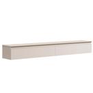 Rack Suspenso Para Painel ou TV até 55 Polegadas 2 Gavetas 1,35m Aspen Off White EDN