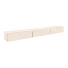 Rack Suspenso para Painel ou TV até 75 Polegadas 3 Portas 1,54m Off White EDN