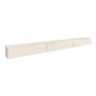 Rack Suspenso para Painel ou TV até 75 Polegadas 3 Portas 1,99m Off White EDN