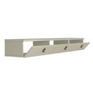 Rack Suspenso para TV até 65 Polegadas Line 3 Portas Off White 180 cm Rack Suspenso para TV até 65 Polegadas Line 3 Portas Off White 180 cm