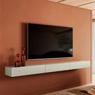 Rack Suspenso para TV até 70 Polegadas Pamplona 1 PT 2 GV Off White Rack Suspenso para TV até 70 Polegadas Pamplona 1 PT 2 GV Off White