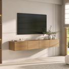 Rack Suspenso para TV até 75 Polegadas 180cm Aruá CabeCasa MadeiraOriginals Marrom Jatobá
