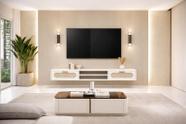 Rack Suspenso Santorini MDF 1.80m 2 Gavetas Com Design Clean Rack Suspenso Santorini MDF 1.80m 2 Gavetas Com Design Clean